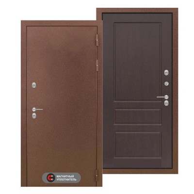 Входная металлическая дверь с терморазрывом Термо Магнит 03 Орех премиум