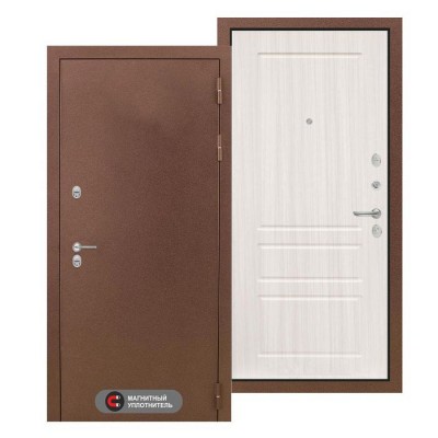 Входная металлическая дверь с терморазрывом Термо Магнит 03 Сандал белый