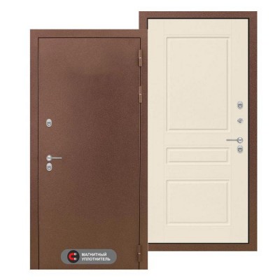 Входная металлическая дверь с терморазрывом Термо Магнит 03 Крем софт