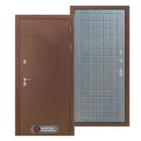 Входная металлическая дверь с терморазрывом Термо Магнит 09 Лен сильвер грей