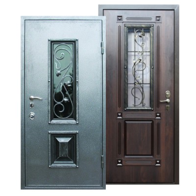 Входная металлическая дверь с терморазрывом K-10 плющ